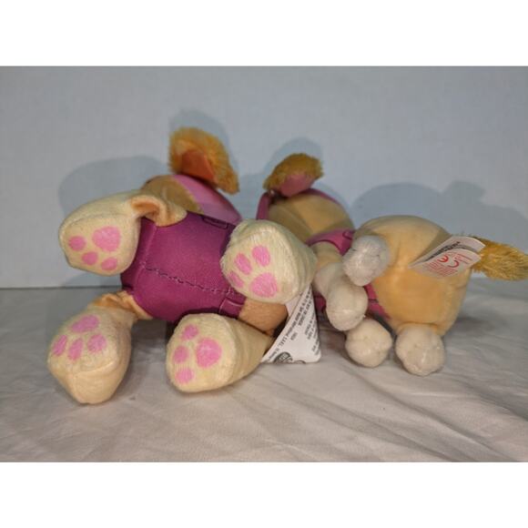 Skye Small Plush‎ Lot Pink Paw Patrol Nickelodeon Spin Master Ty Beanie Boos 6" - Picture 6 of 12
